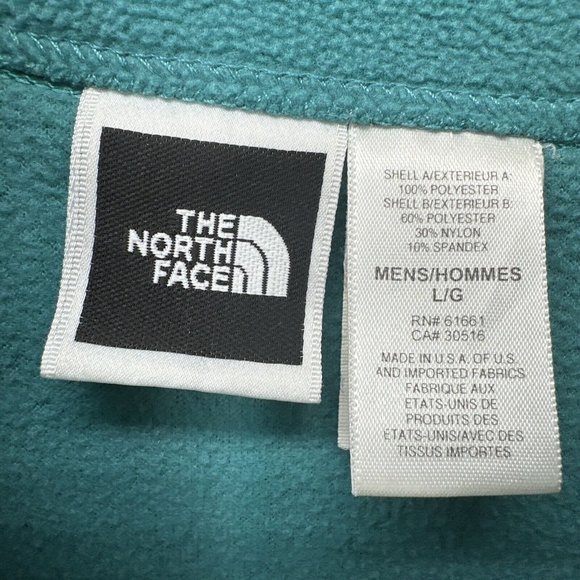 Vintage The North Face Jacket Vest Teal Fleece Men's Large USA - Picture 3 of 9